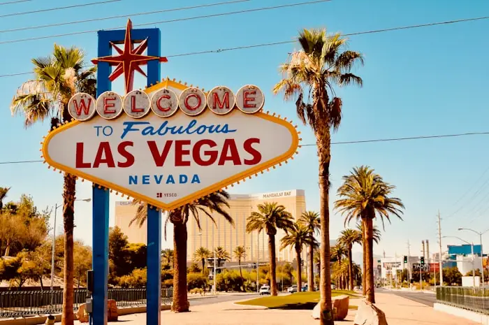 Las Vegas lights at night