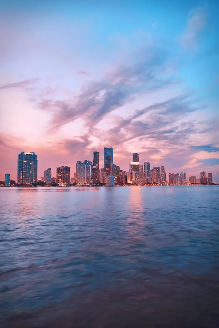 Miami waterfront skyline